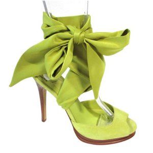 NWOB DVF Suede Eva Scarf-Tie Platform